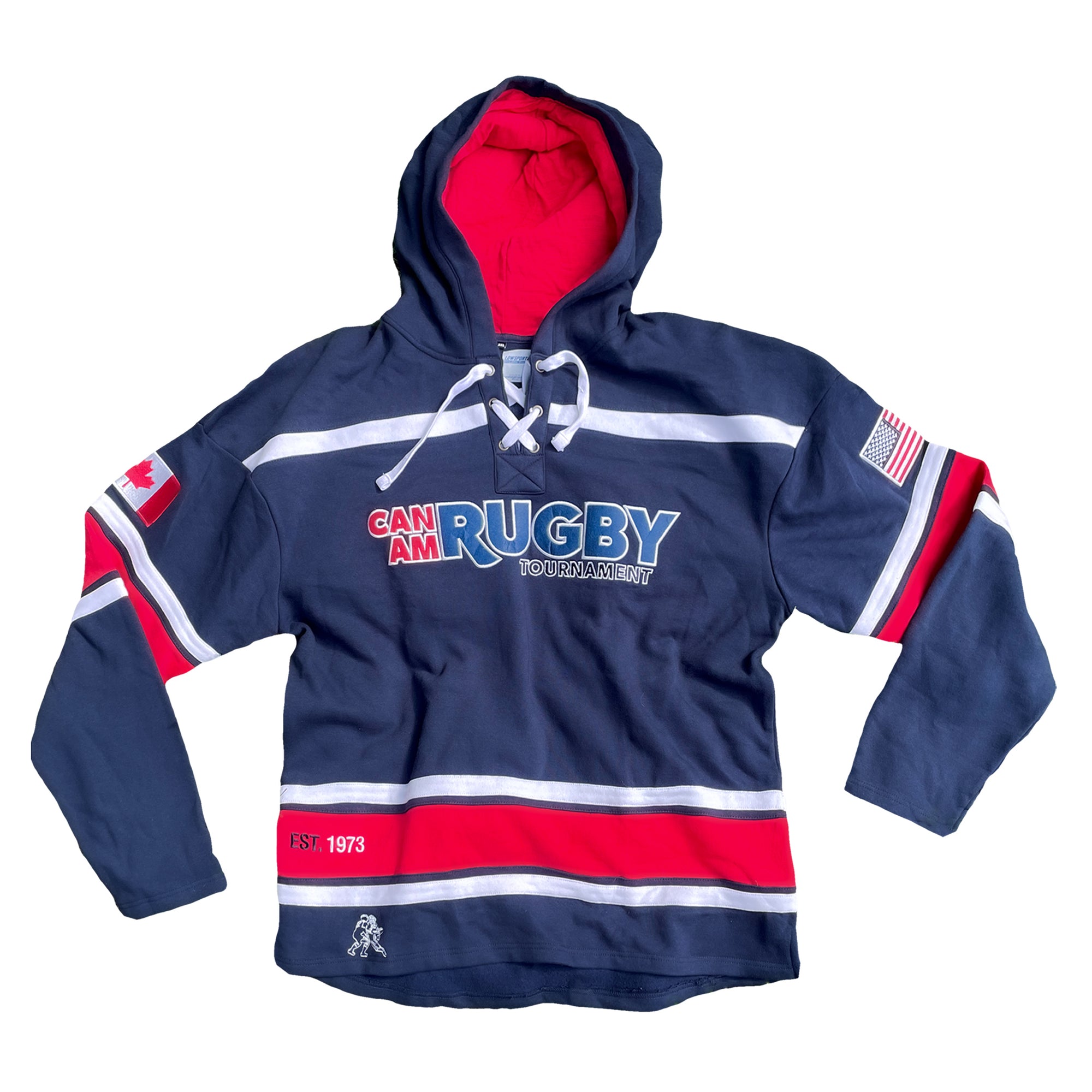 Can-Am Rugby Lace-Up Hoodie