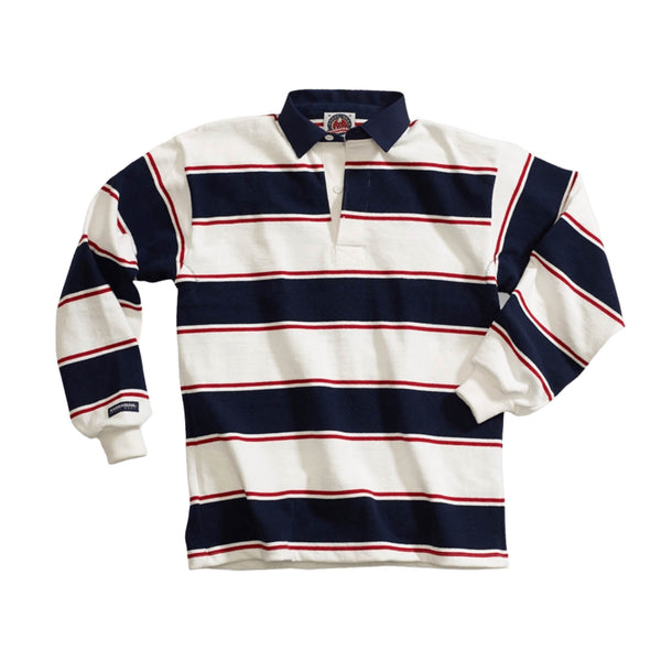 Harvard hot Barbarian Authentic Striped Rugby Shirt XS