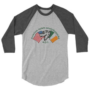 Rugby Imports Boston Irish Wolfhounds YRFC Raglan 3/4 Sleeve Tee