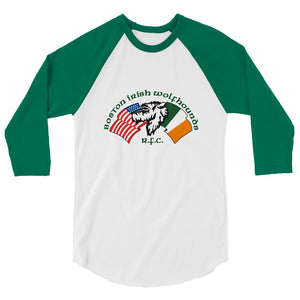 Rugby Imports Boston Irish Wolfhounds YRFC Raglan 3/4 Sleeve Tee