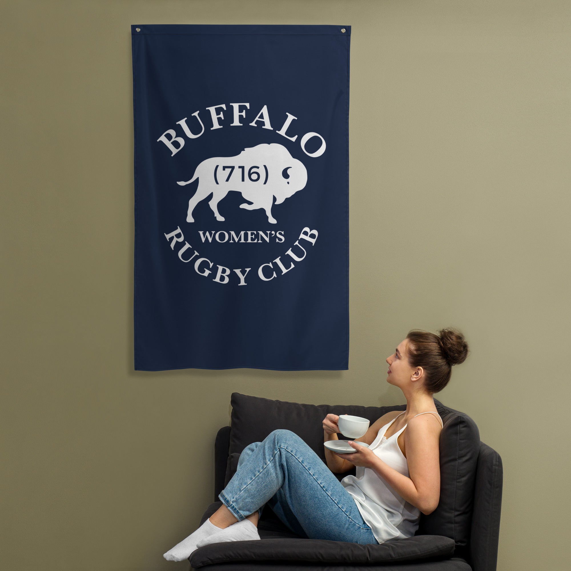 Rugby Imports Buffalo WRC Wall Flag