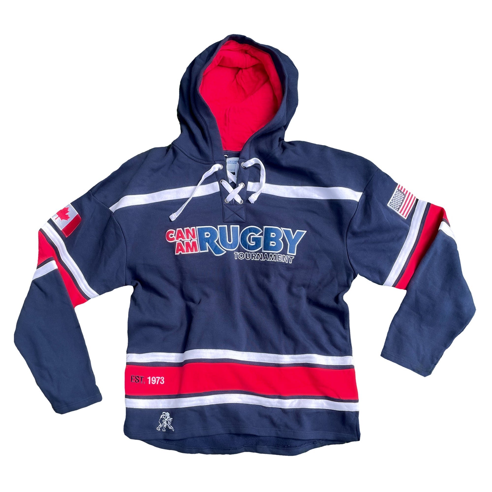 Rugby Imports Can-Am Rugby Lace-Up Hoodie