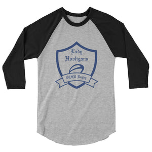 Rugby Imports CCSU Lady Hooligans Raglan 3/4 Sleeve Tee