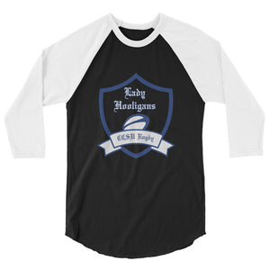 Rugby Imports CCSU Lady Hooligans Raglan 3/4 Sleeve Tee