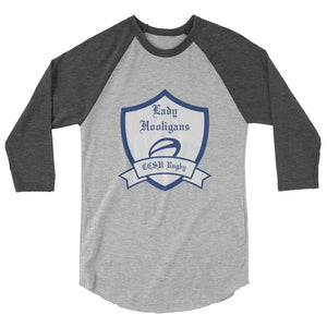 Rugby Imports CCSU Lady Hooligans Raglan 3/4 Sleeve Tee