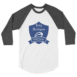 Rugby Imports CCSU Lady Hooligans Raglan 3/4 Sleeve Tee