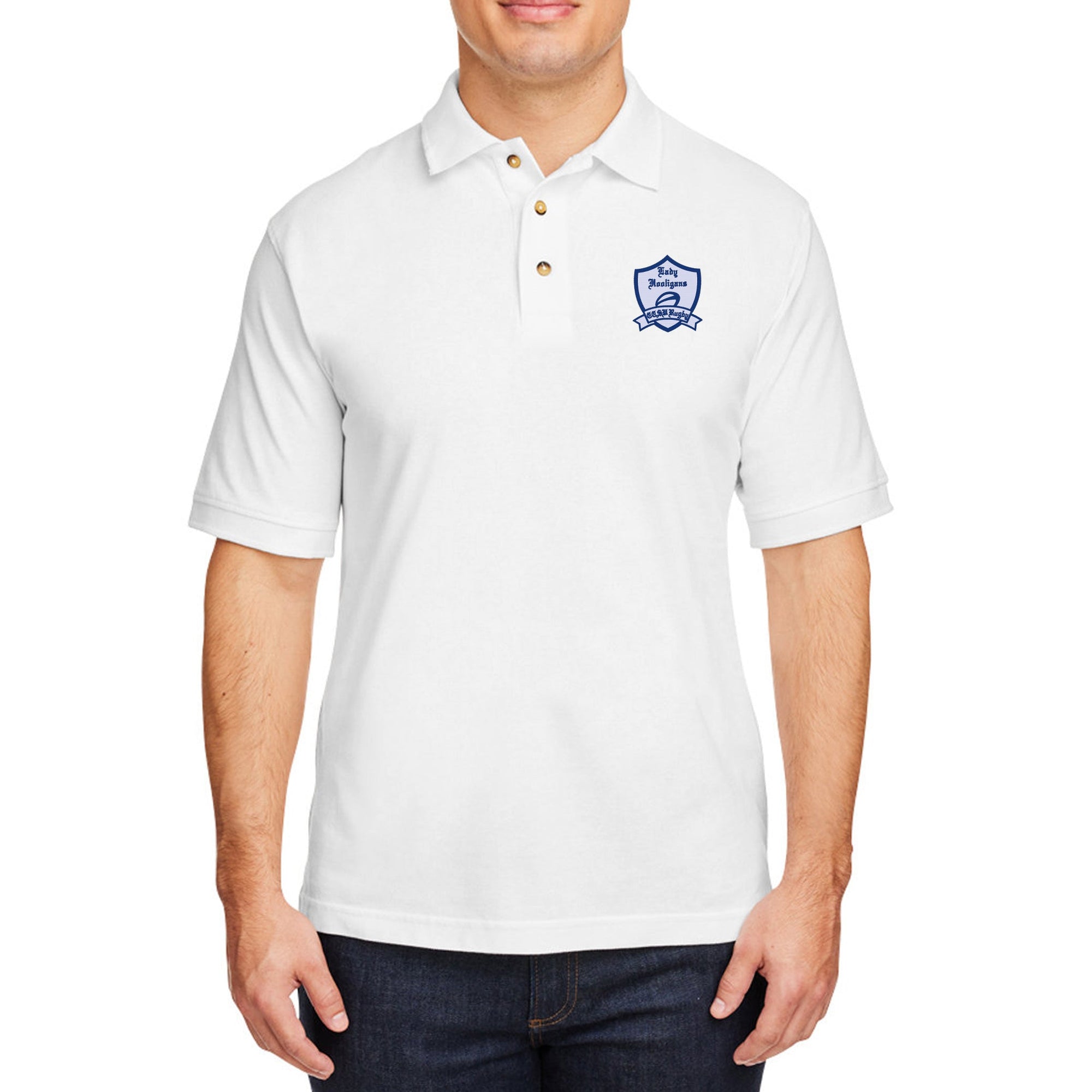 Rugby Imports CCSU Lady Hooligans Ringspun Cotton Polo