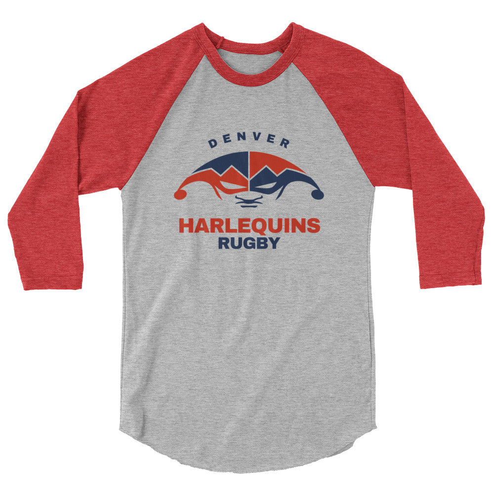 Rugby Imports Denver Harlequins Rugby Raglan 3/4 Sleeve Tee