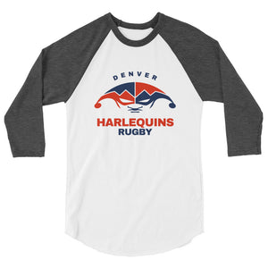 Rugby Imports Denver Harlequins Rugby Raglan 3/4 Sleeve Tee