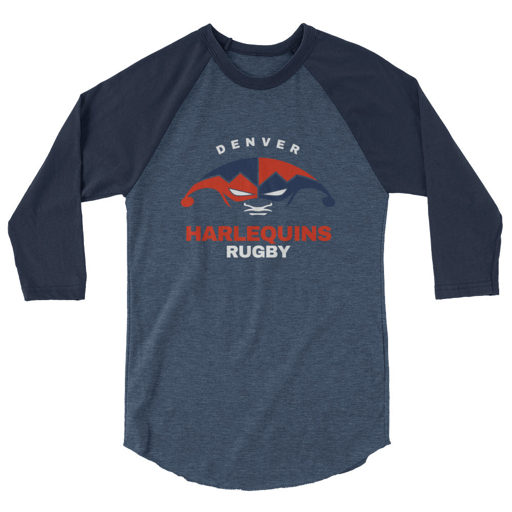 Rugby Imports Denver Harlequins Rugby Raglan 3/4 Sleeve Tee