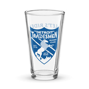 Rugby Imports Detroit Tradesmen Pint Glass