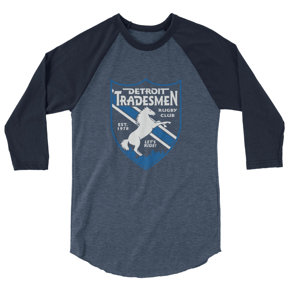 Rugby Imports Detroit Tradesmen Raglan 3/4 Sleeve Tee