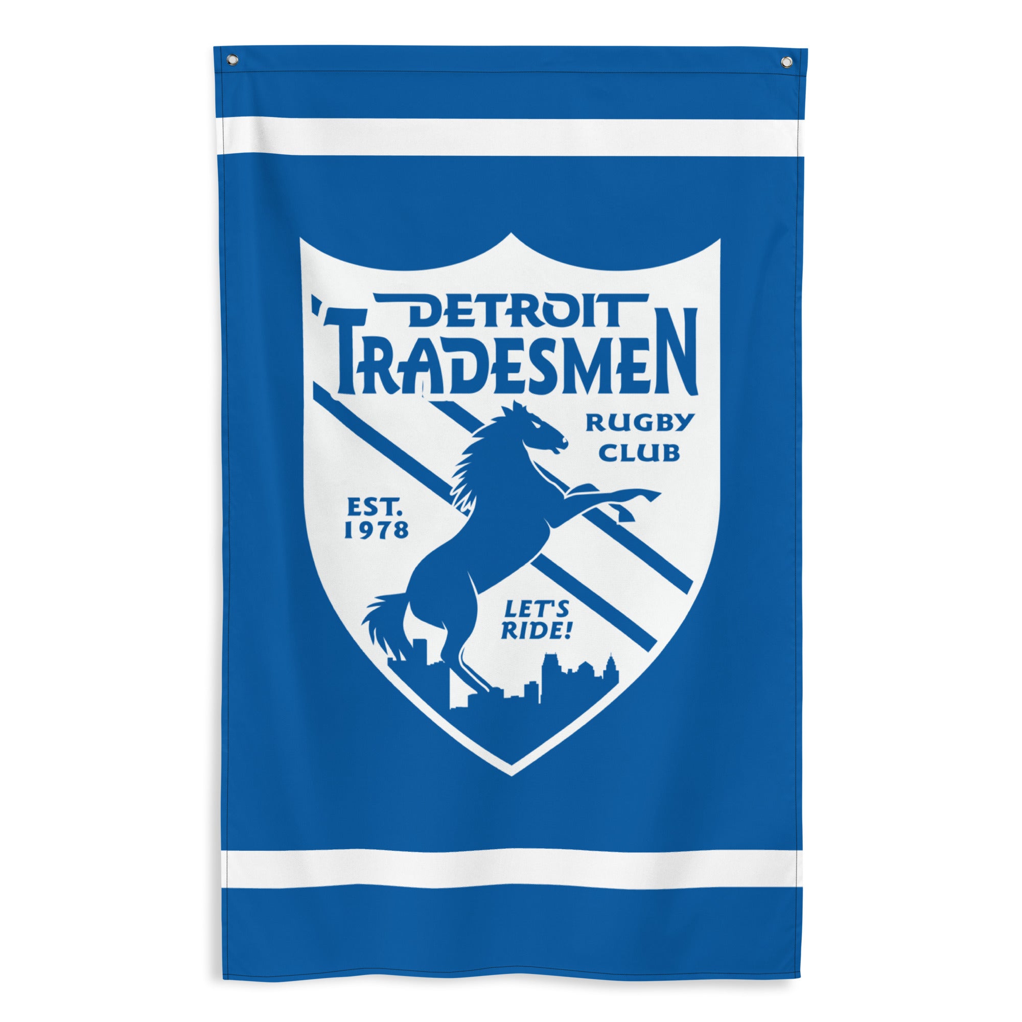 Rugby Imports Detroit Tradesmen Wall Flag