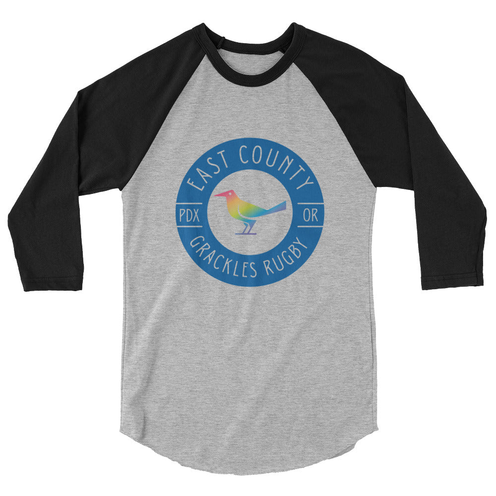 Rugby Imports East Co. Grackles Raglan 3/4 Sleeve Tee