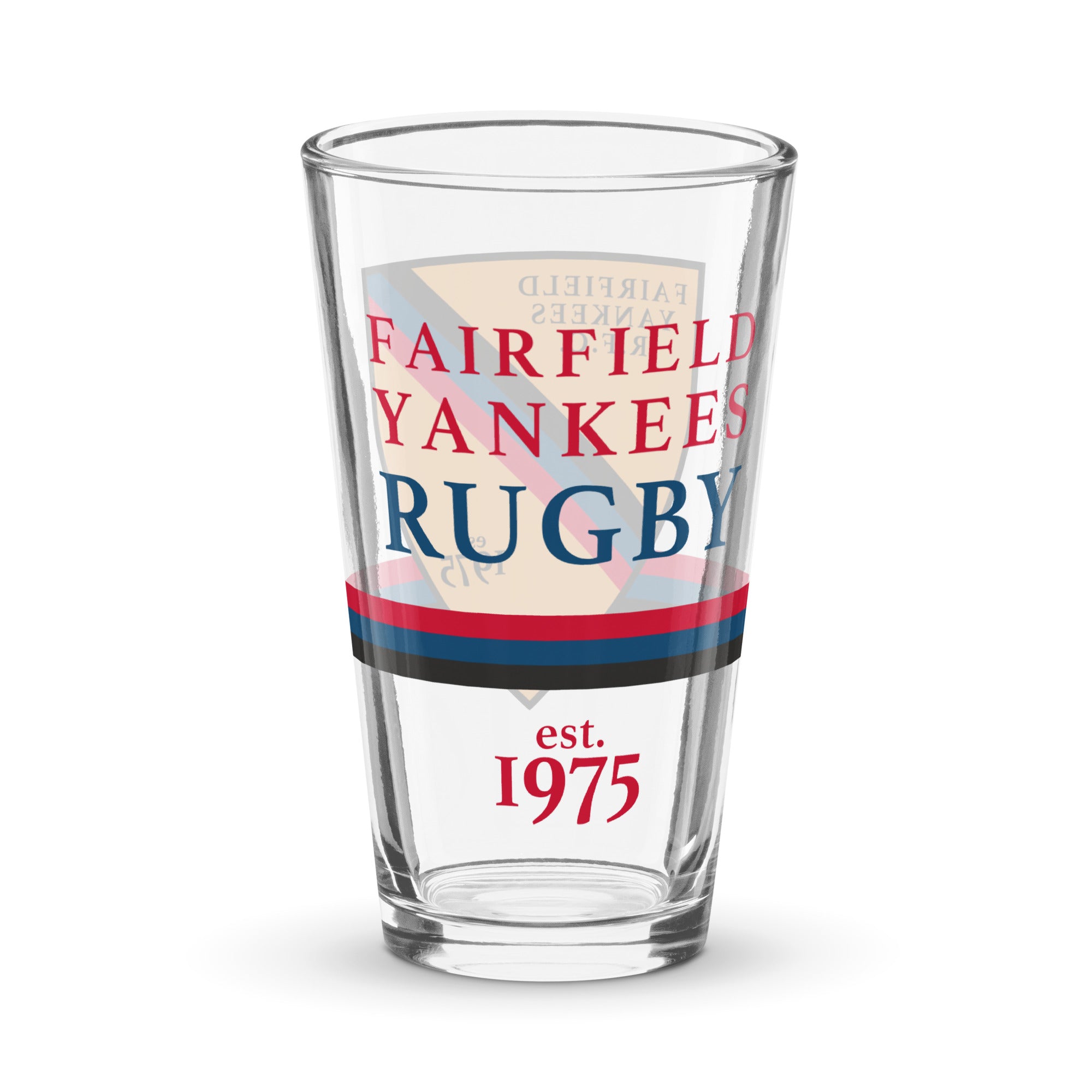 Rugby Imports Fairfield Yankees RFC Pint Glass