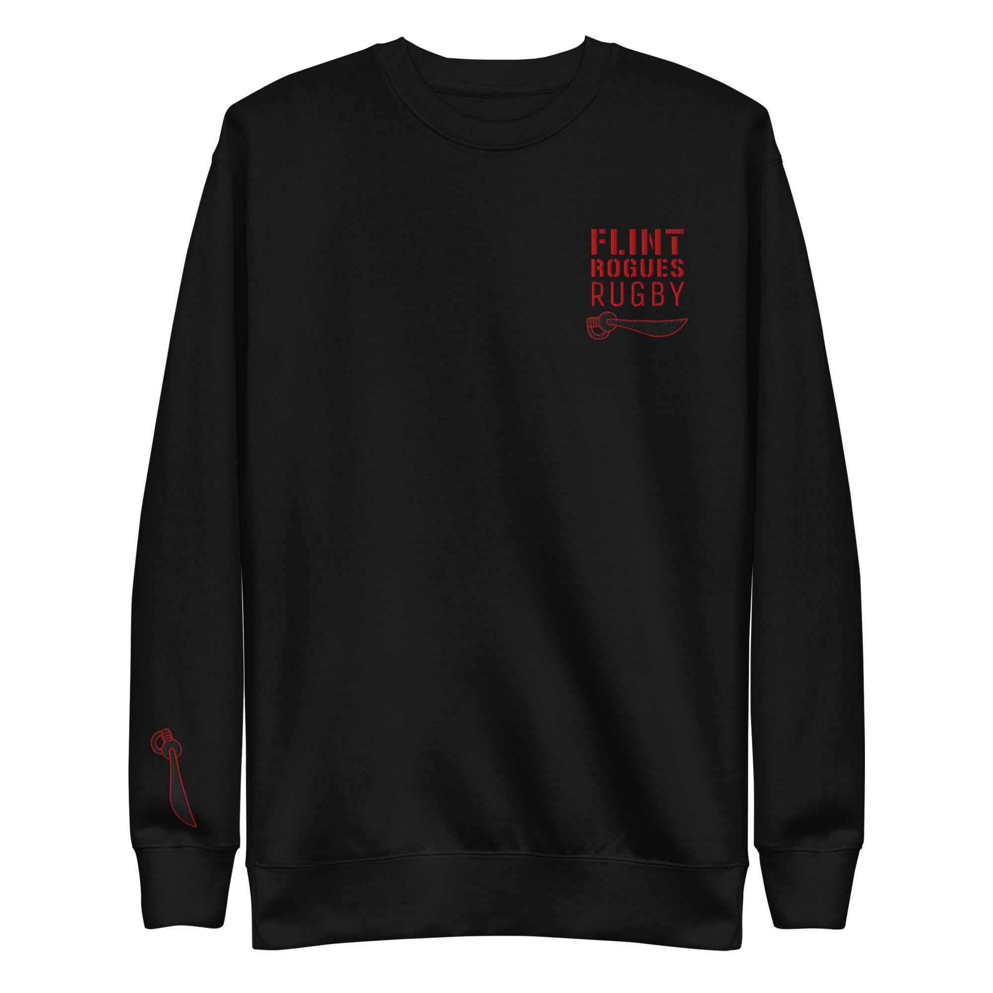 Rugby Imports Flint Rogues RFC Embroidered Crewneck