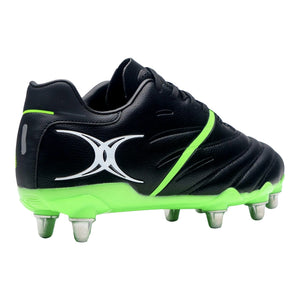 Rugby Imports Gilbert Sidestep X20 PWR 8S Rugby Boot - Black/Green