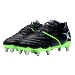 Rugby Imports Gilbert Sidestep X20 PWR 8S Rugby Boot - Black/Green