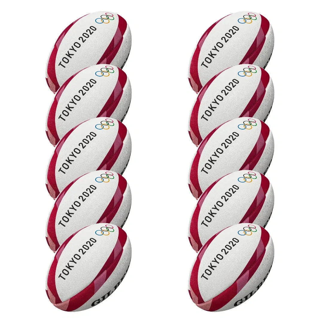 Rugby Imports Gilbert Tokyo Olympics Ball Bundle - 10 for $100