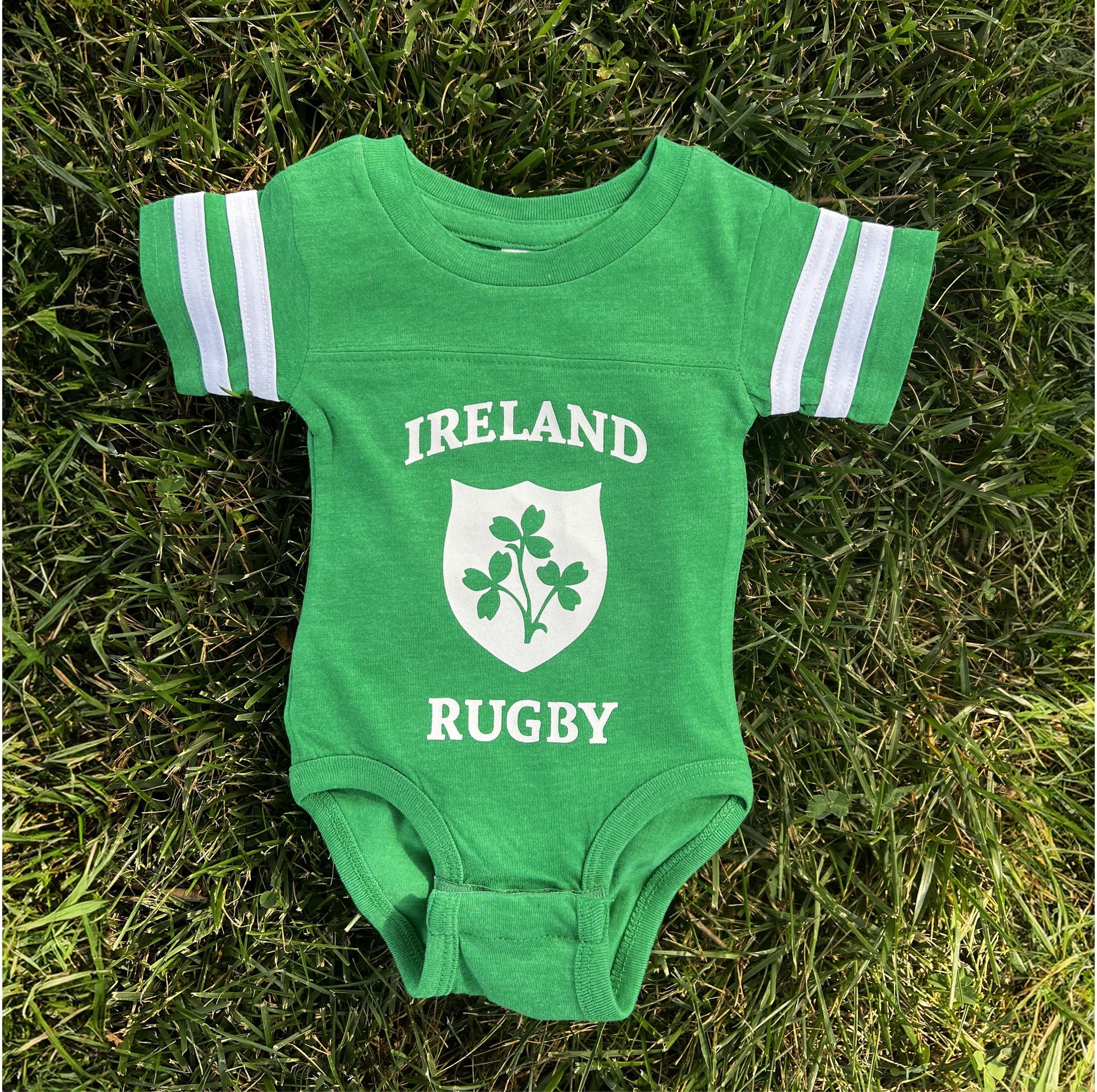 Rugby Imports Ireland Rugby Retro Stripe Baby Onesie