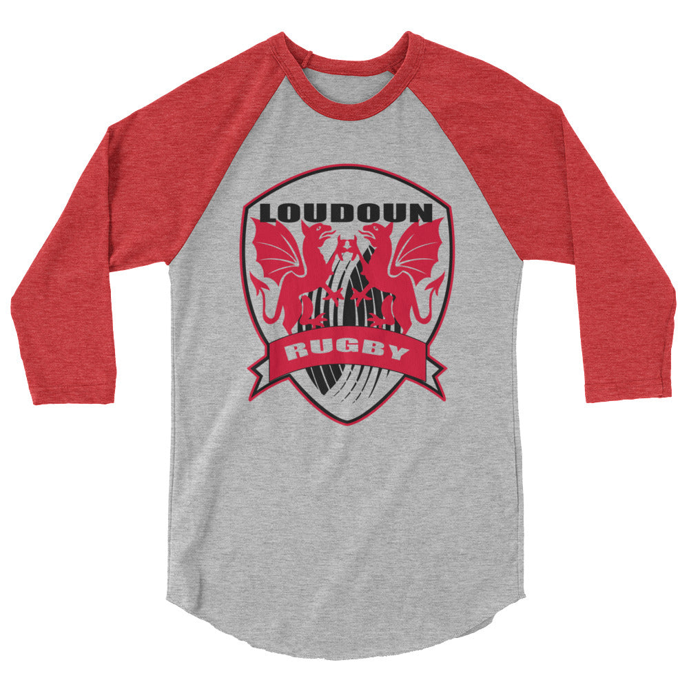 Rugby Imports Loudoun RFC Raglan 3/4 Sleeve Tee