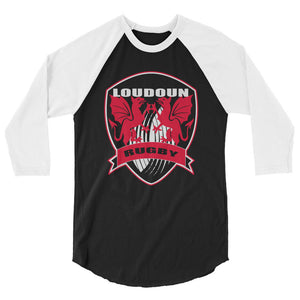 Rugby Imports Loudoun RFC Raglan 3/4 Sleeve Tee