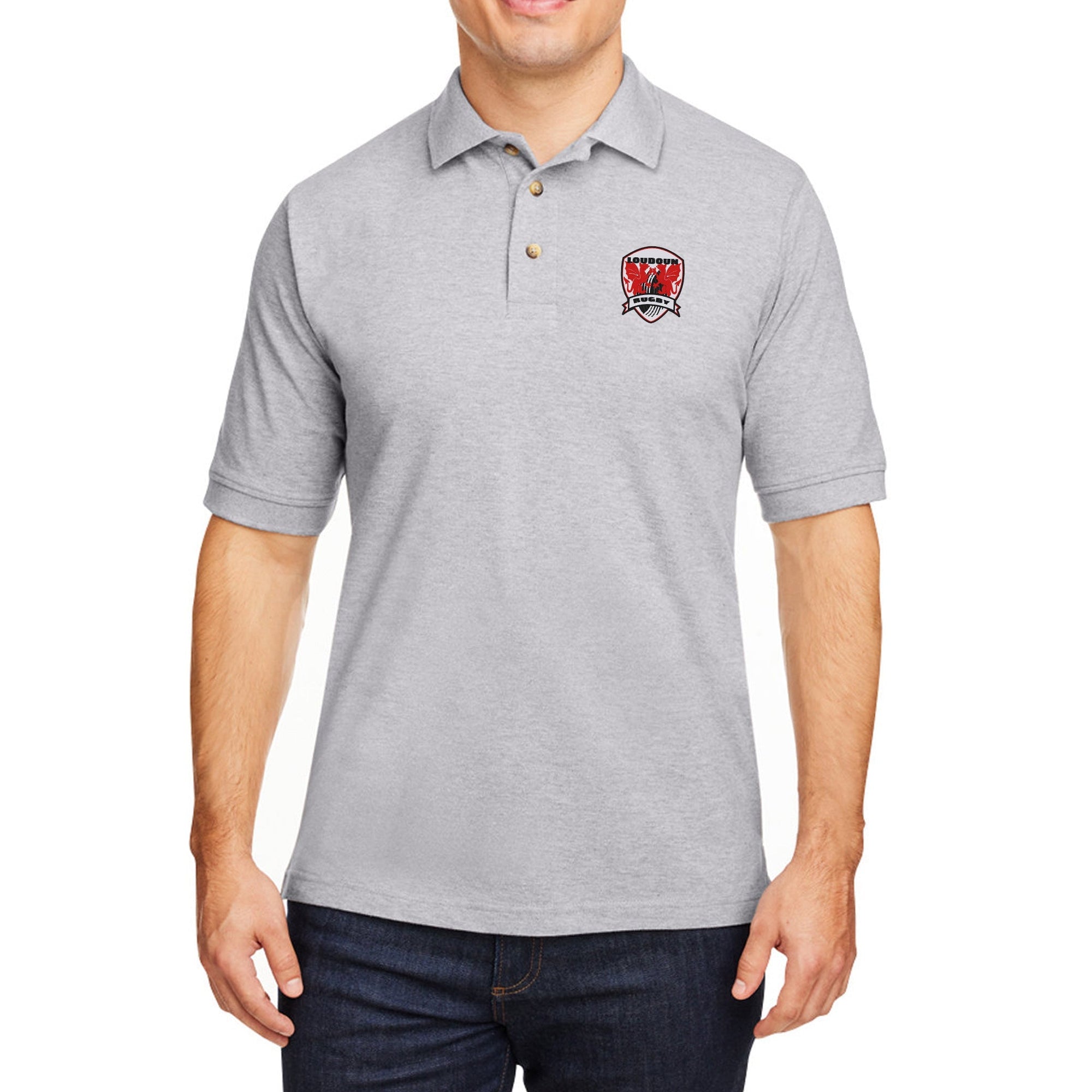 Rugby Imports Loudoun RFC Ringspun Cotton Polo