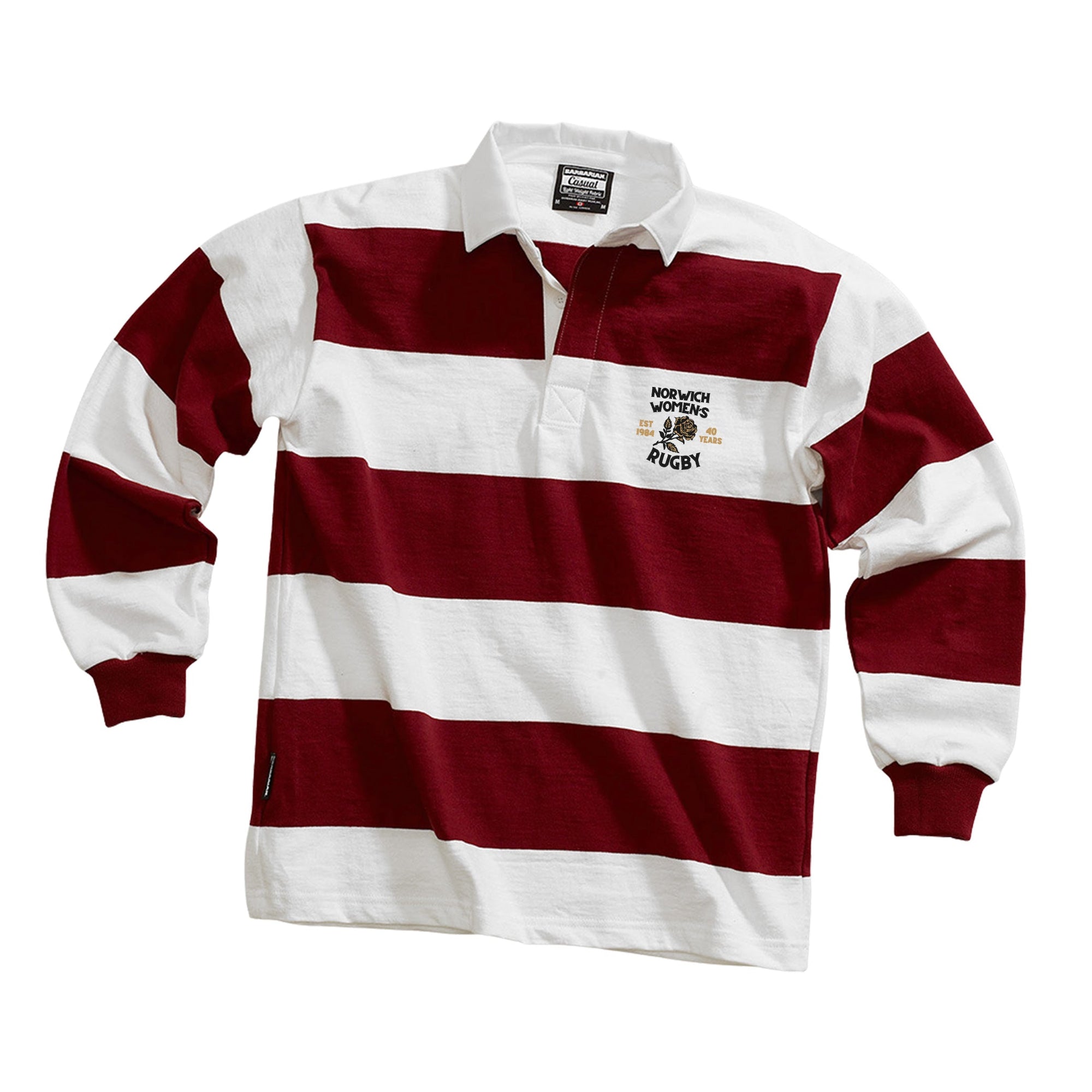 Rugby Imports Norwich Women's Rugby 40 Years Casual Weight Stripe Jersey