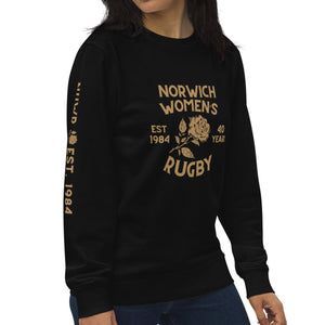 Rugby Imports Norwich Women's Rugby 40 Years Retro Crewneck