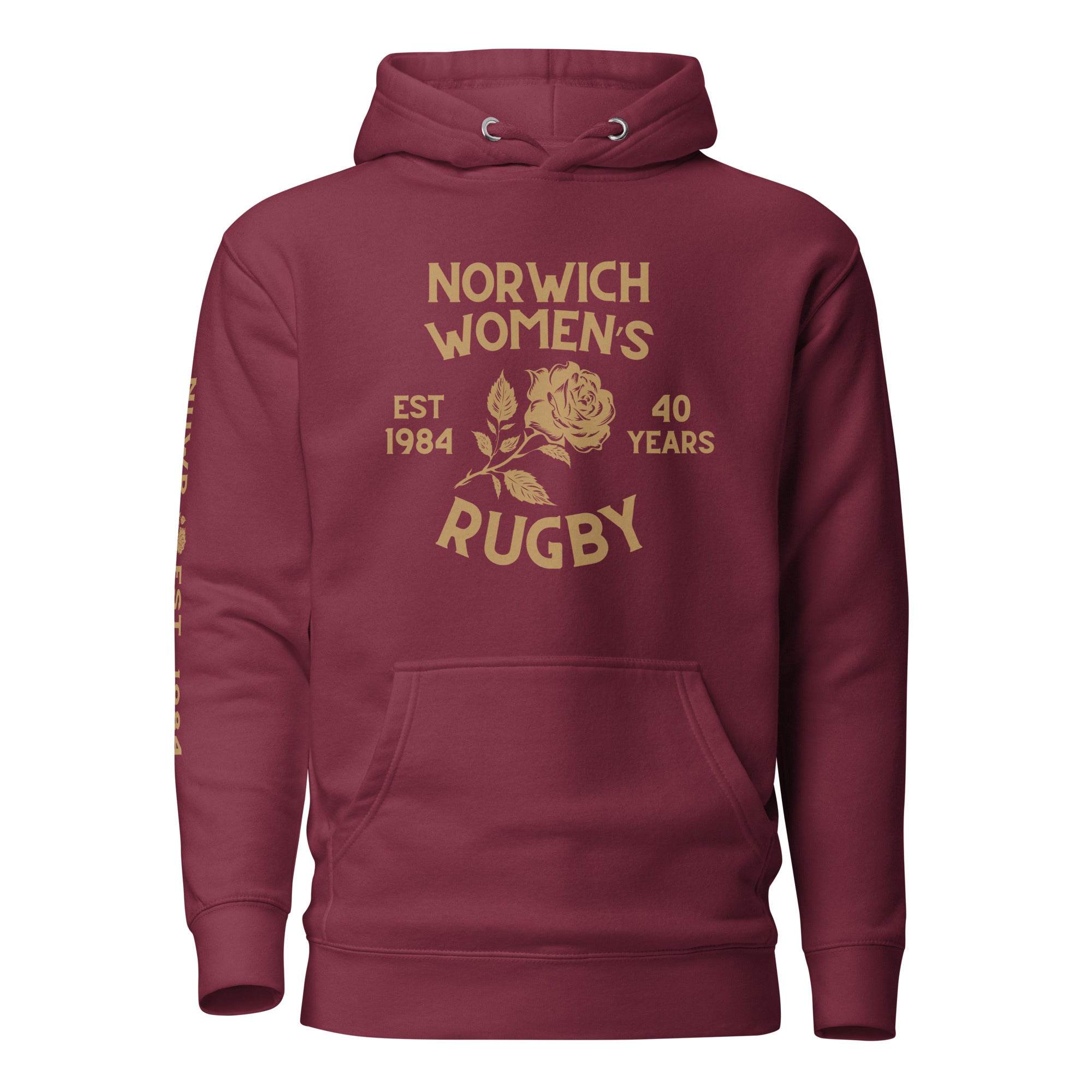 Rugby Imports Norwich Women's Rugby 40 Years Retro Hoodie