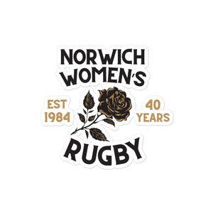 Rugby Imports Norwich Women's Rugby 40 Years Stickers