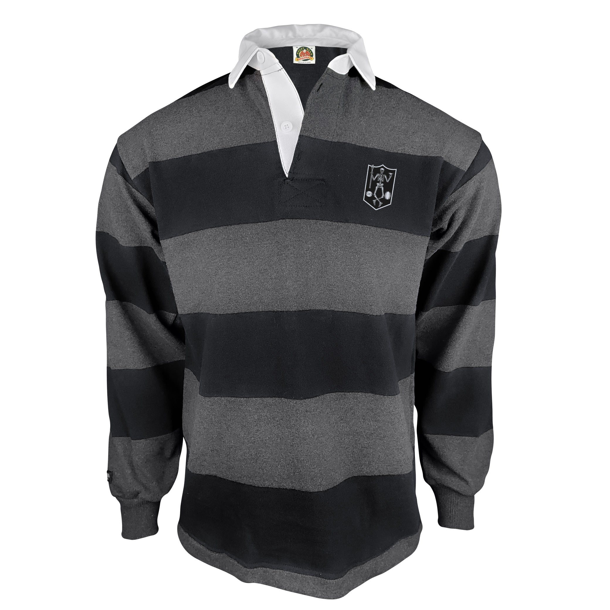 Rugby Imports South Africa Grey Hoops Rugby Jersey