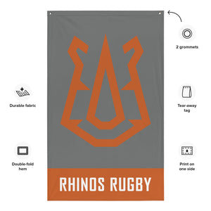 Rugby Imports Rhinos Rugby Wall Flag