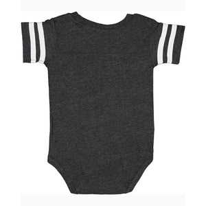 Rugby Imports Saturday Rugby Retro Stripe Baby Onesie