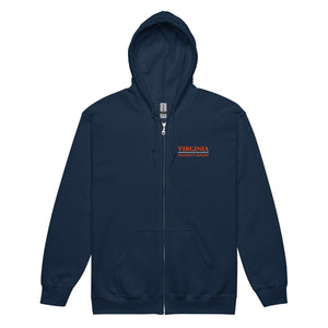 Rugby Imports Virginia Women's Rugby Heavy Blend Zip Hoodie