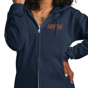 Rugby Imports Virginia Women's Rugby Heavy Blend Zip Hoodie