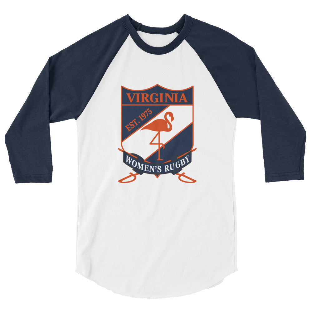 Rugby Imports Virginia Women's Rugby Raglan 3/4 Sleeve Tee