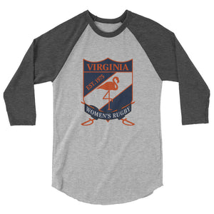 Rugby Imports Virginia Women's Rugby Raglan 3/4 Sleeve Tee