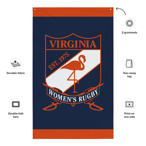 Rugby Imports Virginia Women's Rugby Wall Flag