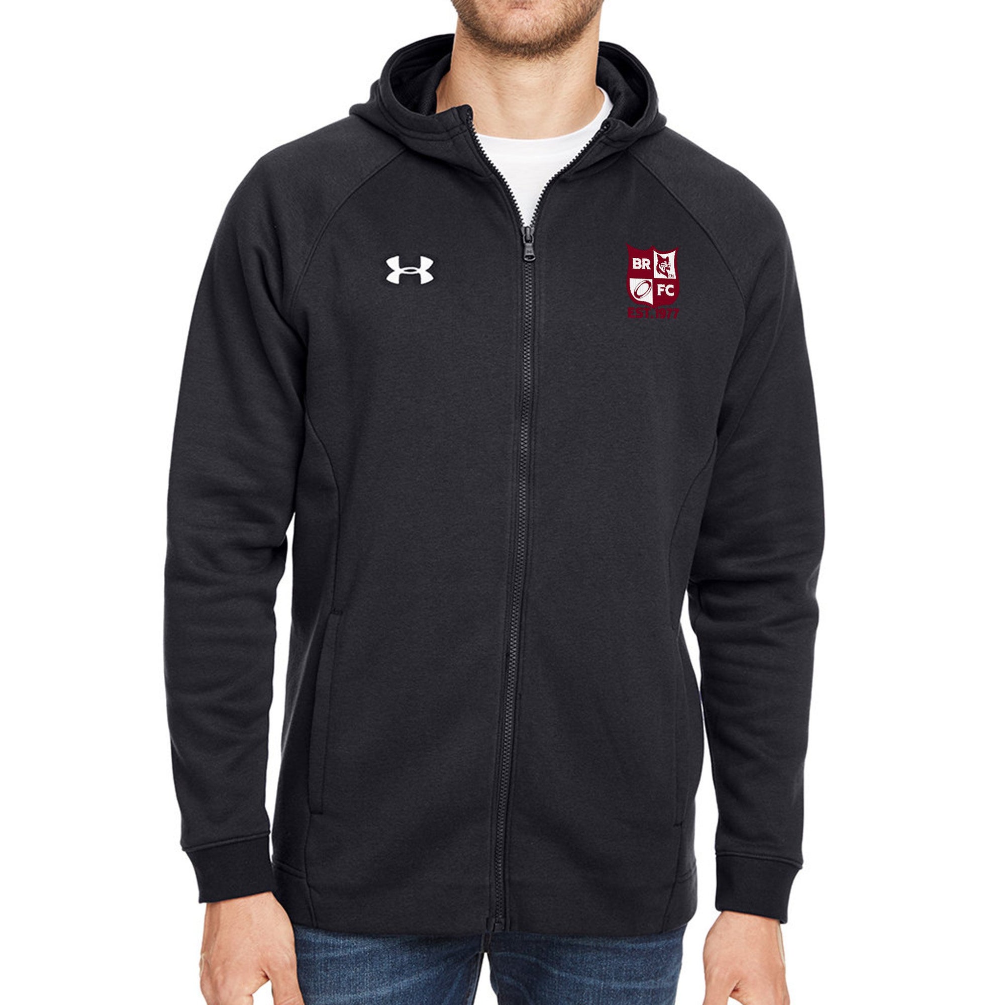 Rugby Imports Bates RFC UA Hustle Zip Hoody