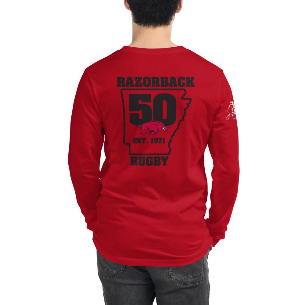 Rugby Imports U. of Arkansas Rugby 50th Anniversary Long-Sleeve Tee