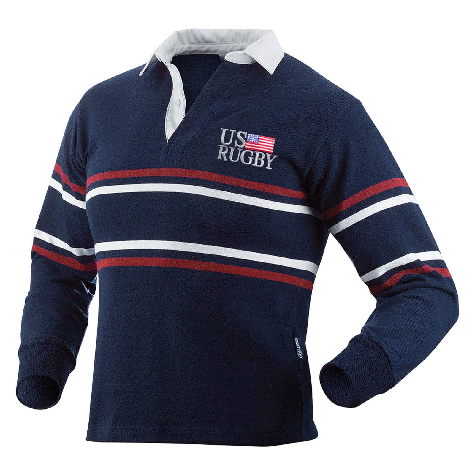Navy Alumni Collegiate Stripe Rugby Jersey - Rugby Imports
